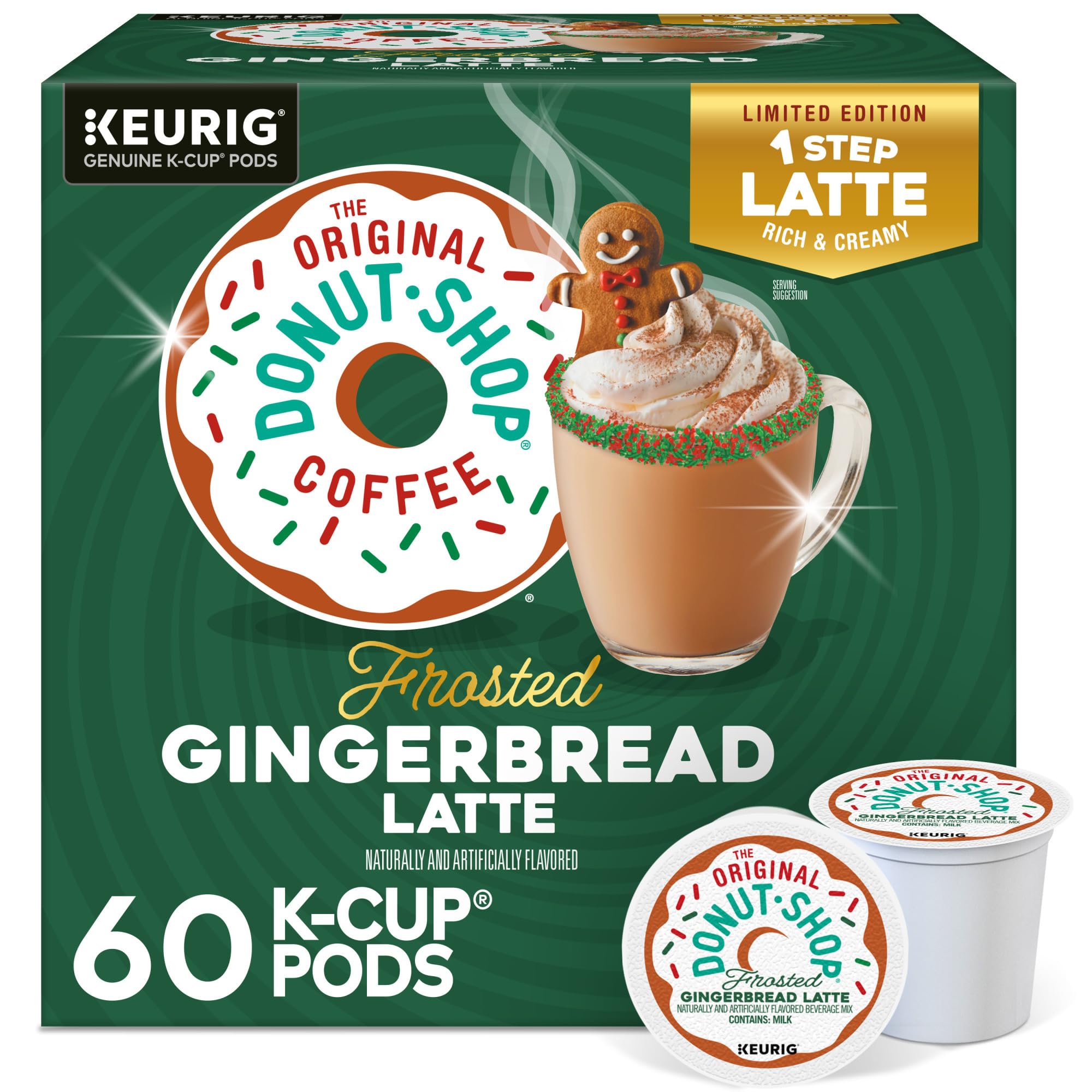 Amazon.com: The Original Donut Shop One Step Latte, Frosted